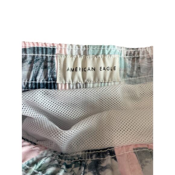 American Eagle Swim Trunks Men's XL Short Beach Vacation Surf Shorts Pool Cruise - Picture 4 of 6